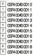 Popiska PS-06  374-040 č.4  bíl KLA