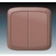 Spínač 6+6 IP44 3558A-52940 R2  TAN