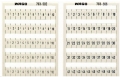 KartaWAGO 793-4505 popis 31-40  10x