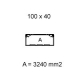 Pod.kanál I-TA-N 100x40 G 01853